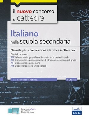 cover image of Italiano nella scuola secondaria